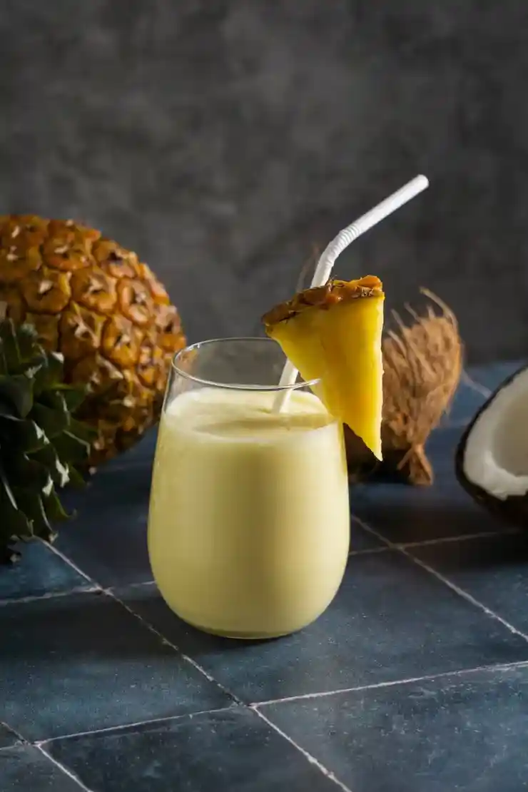 Batido tailandés de durian y coco cremoso