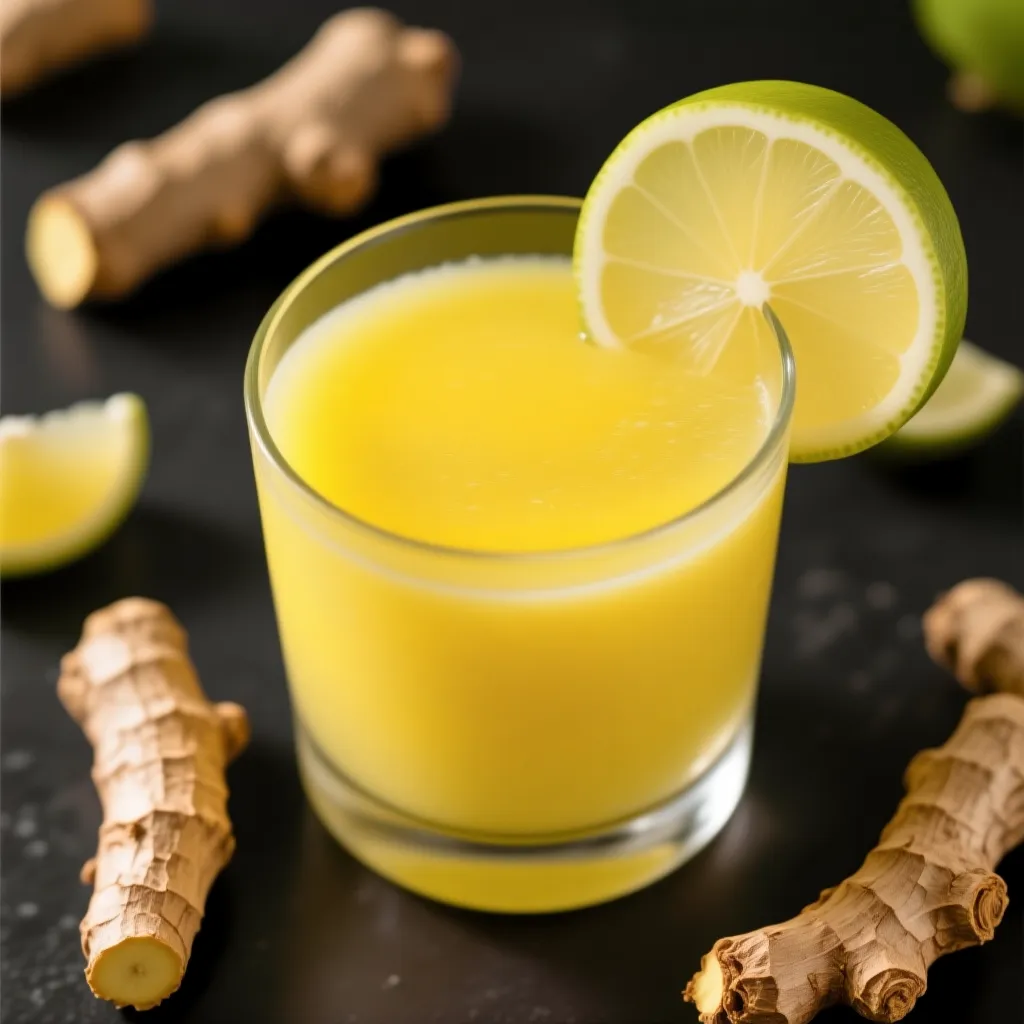 Batido Refrescante de Jengibre y Limón