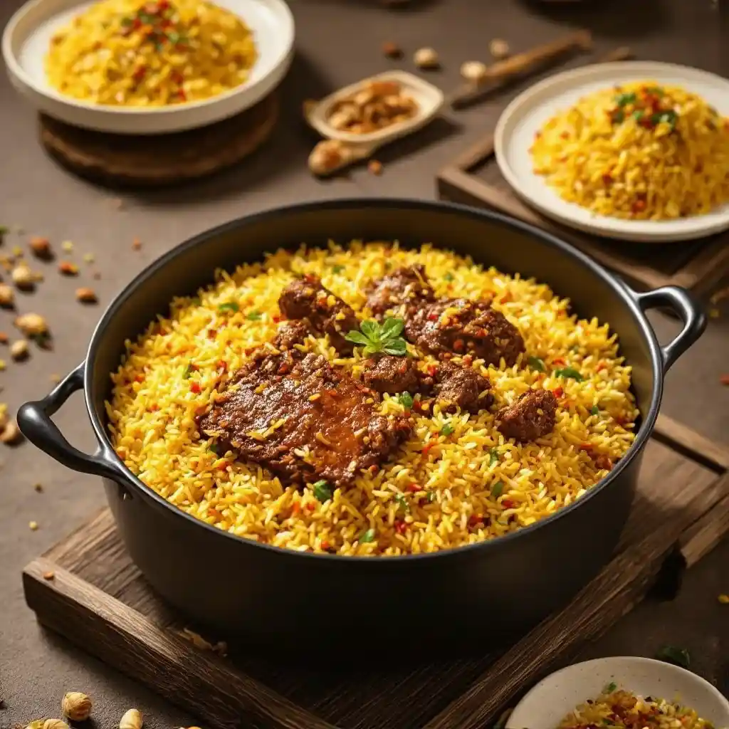 Biryani de Cordero Indio - receta tradicional