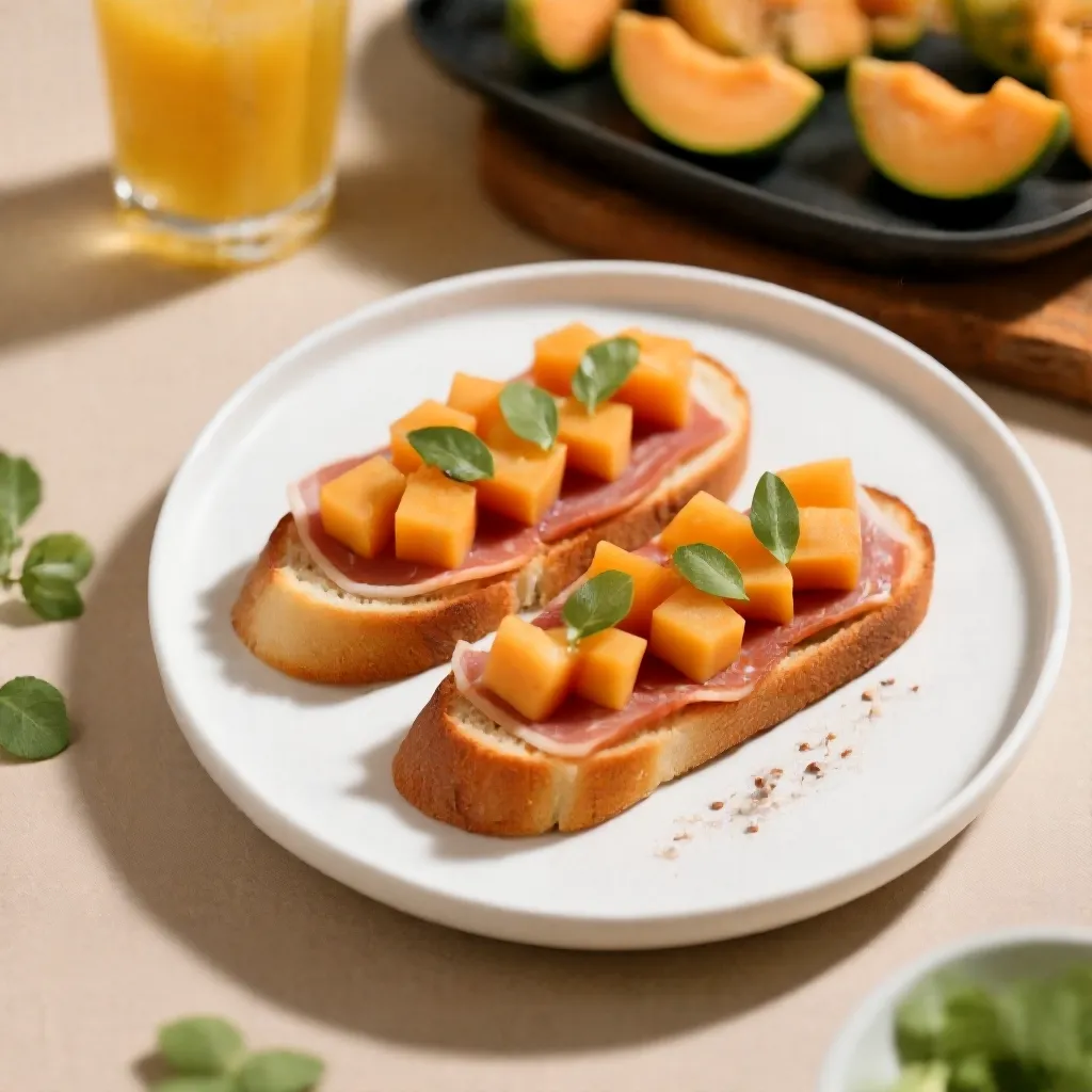 Bruschetta al Prosciutto e Melone