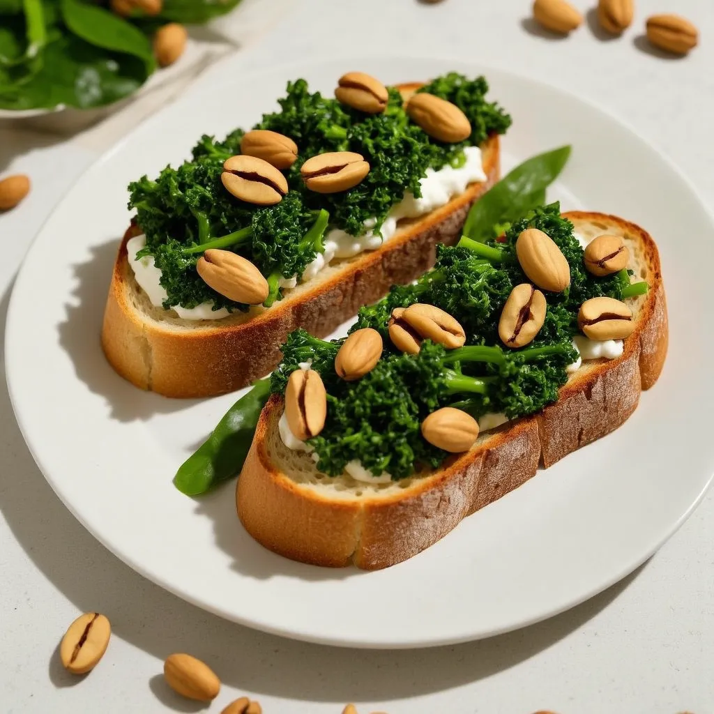 Bruschetta de Espinacas y Nueces