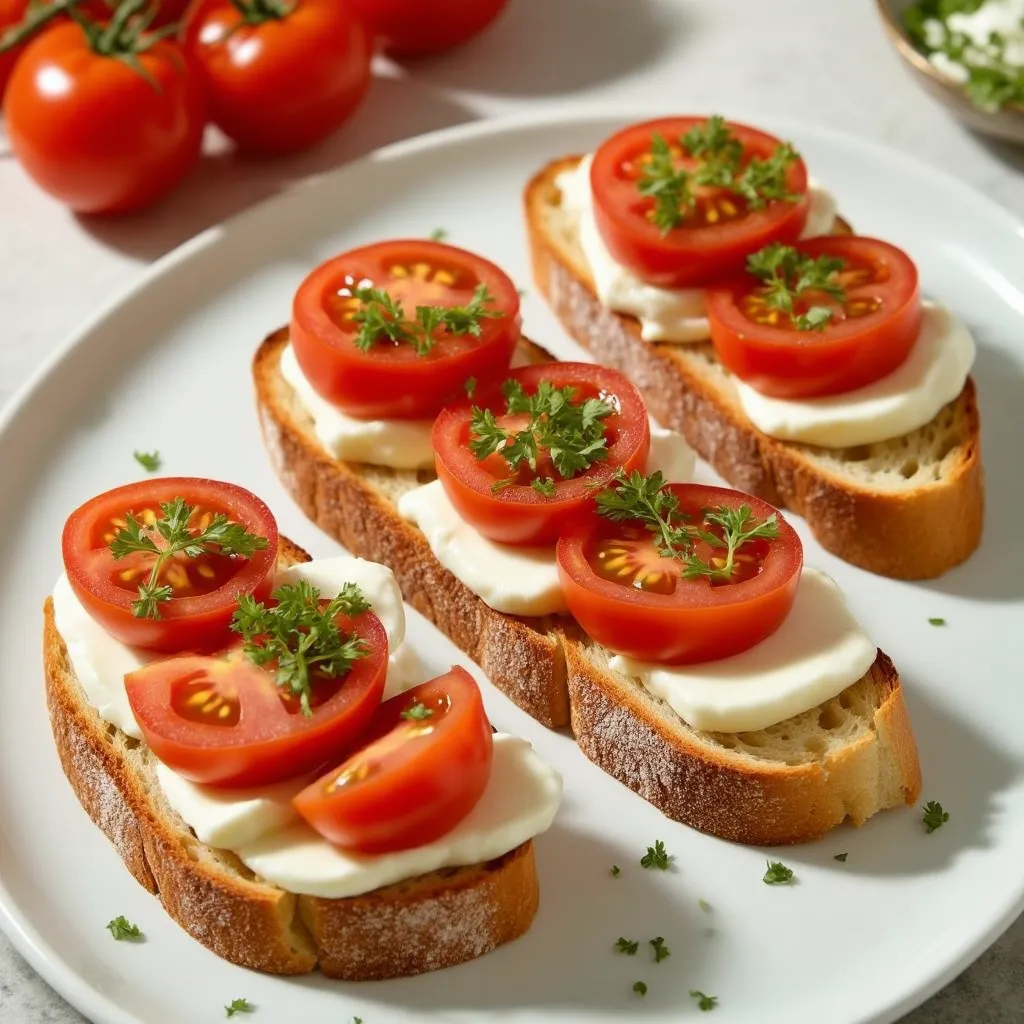 Bruschetta de Tomate y Mozzarella