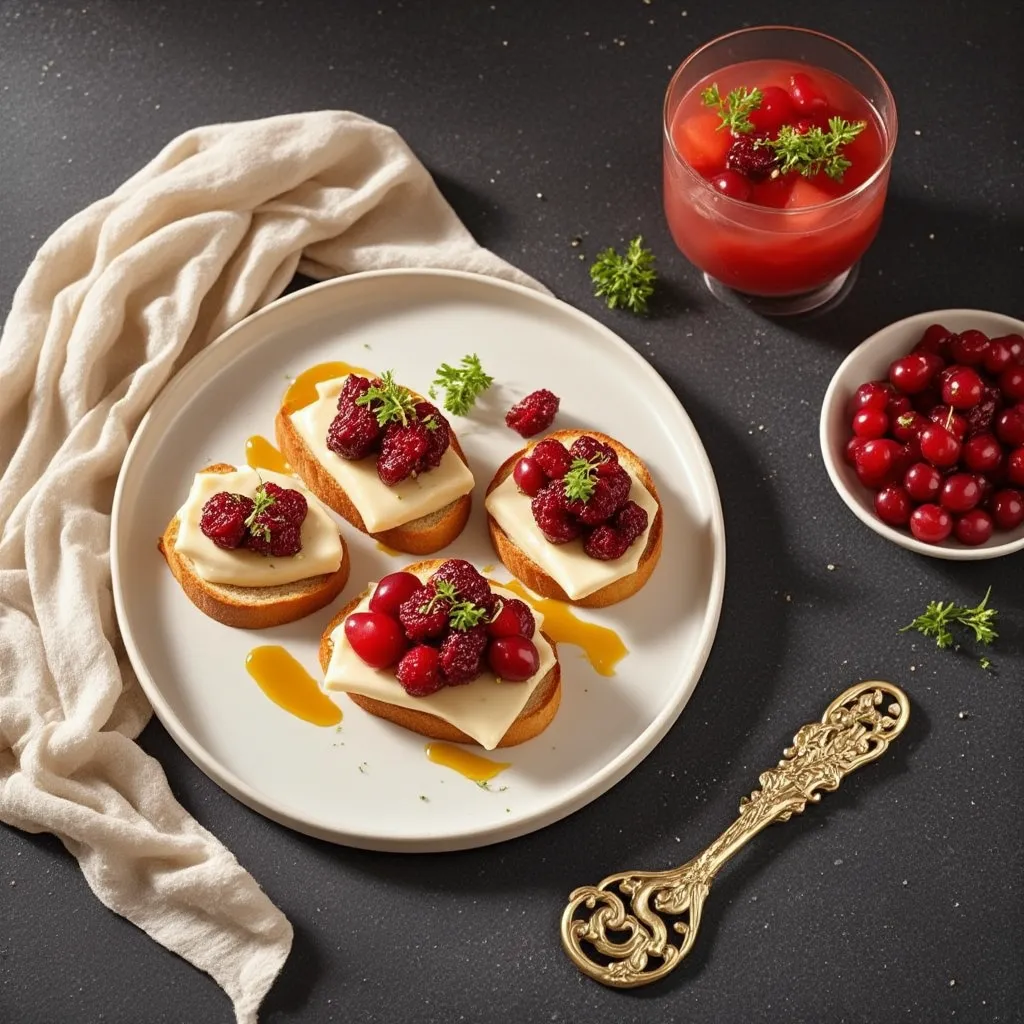 Canapés de Foie Gras y Frutas Rojas