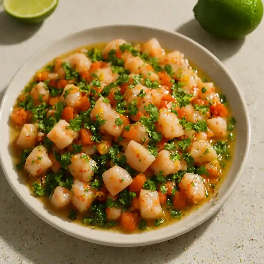 Ceviche de Camarones a la Limeña