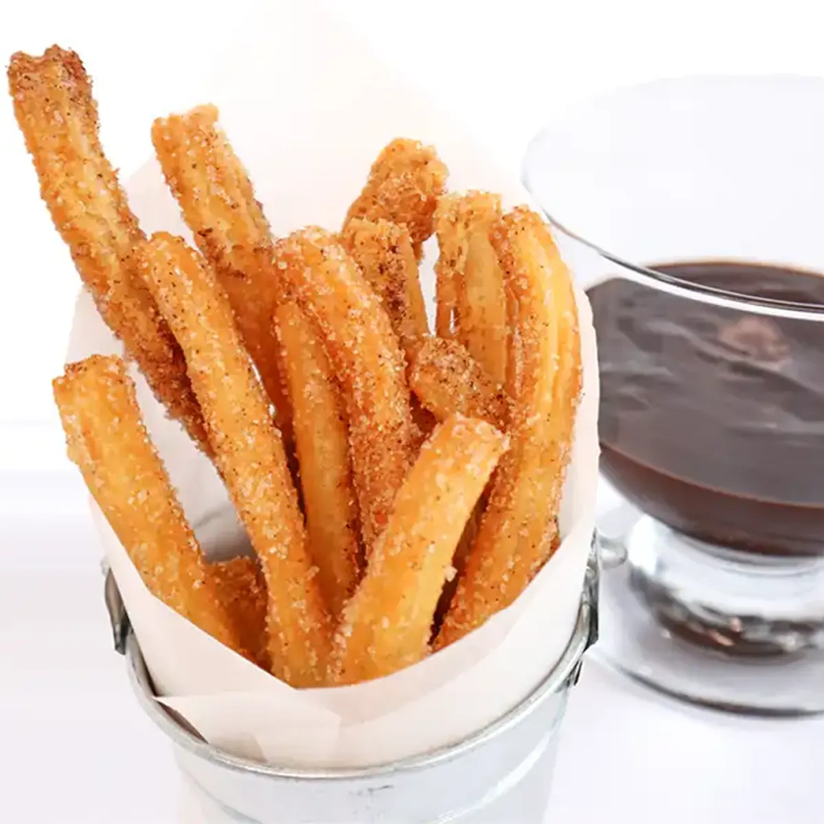 Churros con Sándwich de Helado