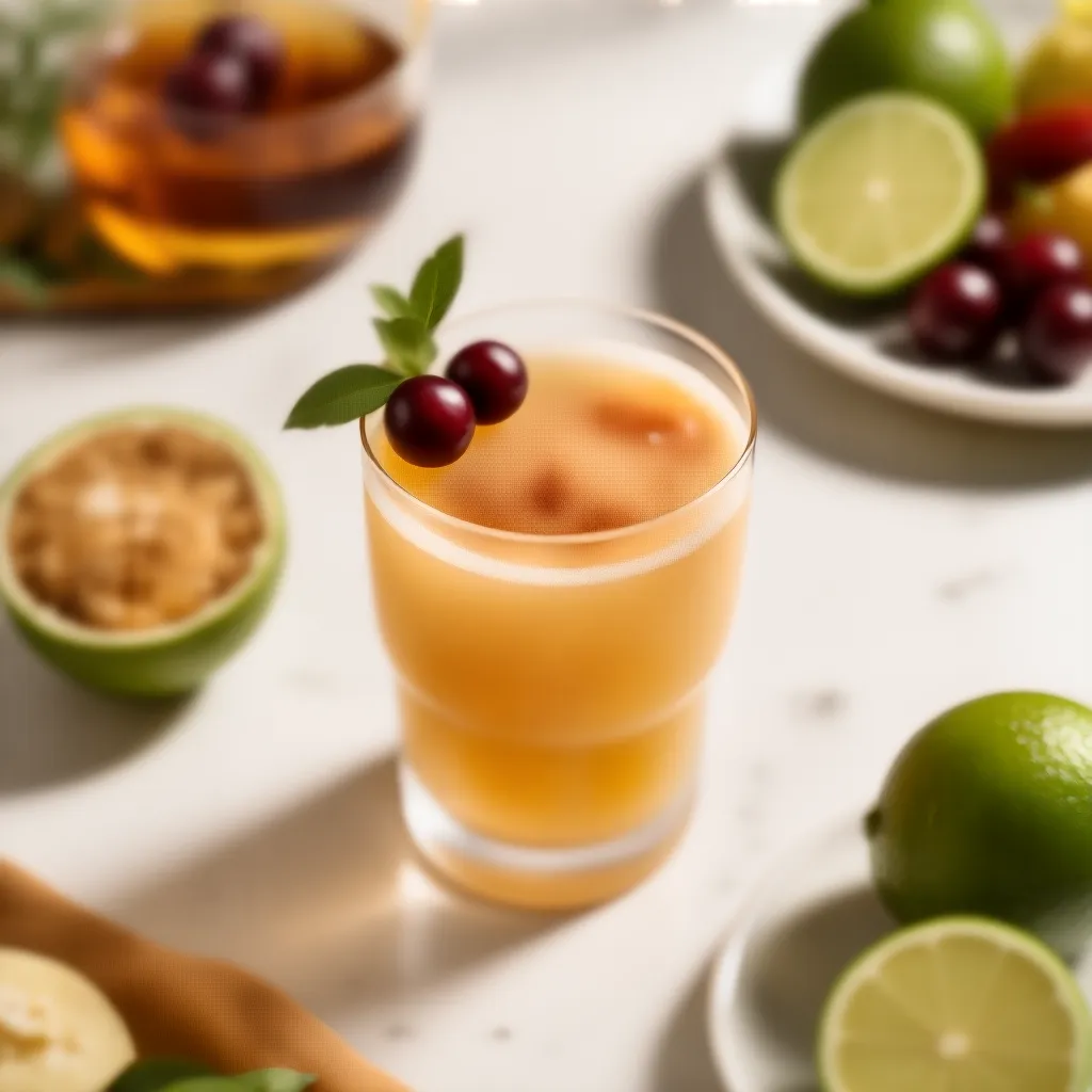 Cóctel Brandy Amargo Refrescante