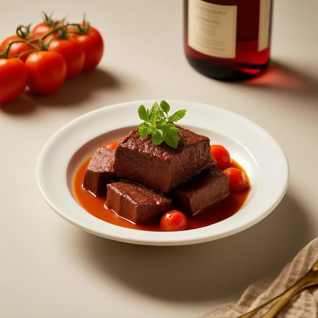 Cordero con tomate y especias dulces