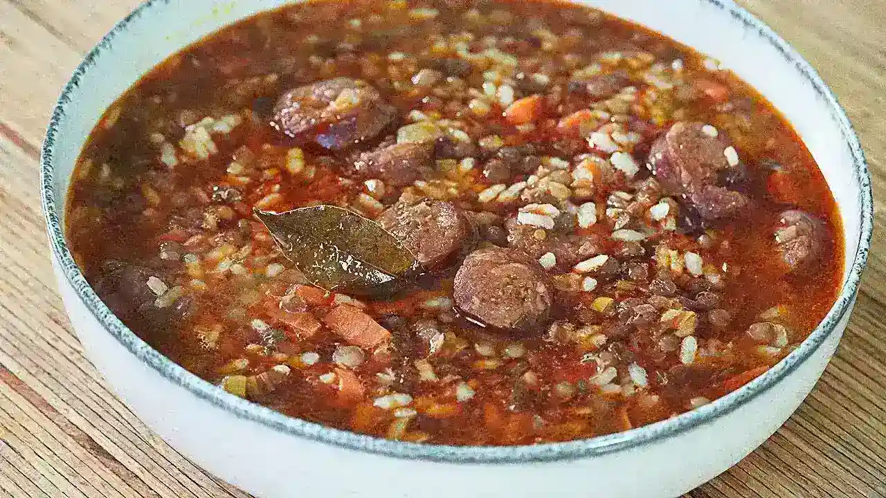 Guiso de lentejas con chorizo y verduras