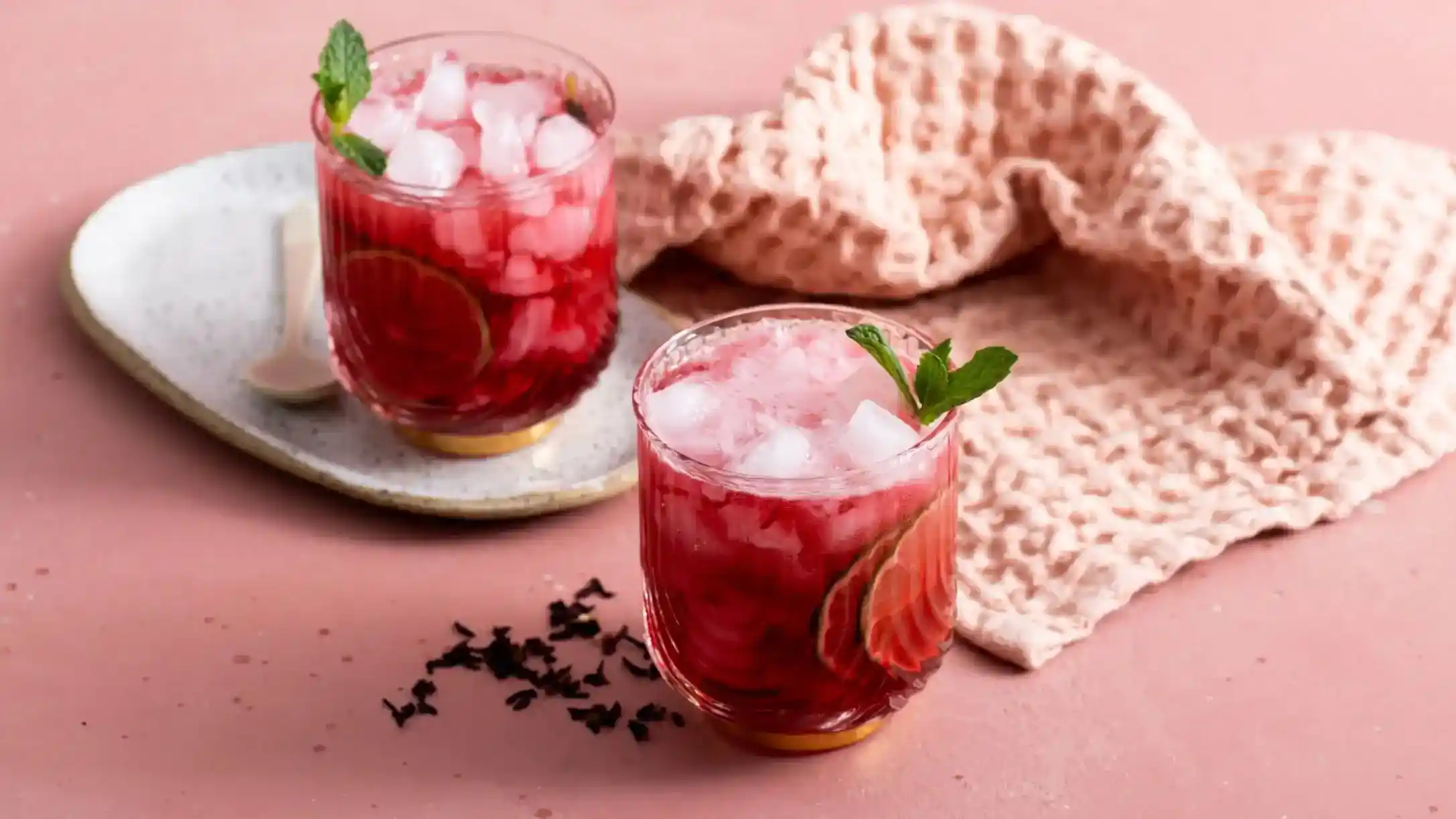 Hibiscus cooler africano refrescante y ácido