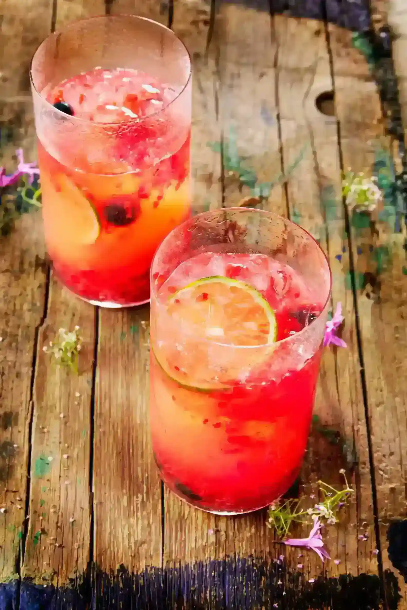 Kombucha casera de frutos rojos naturales