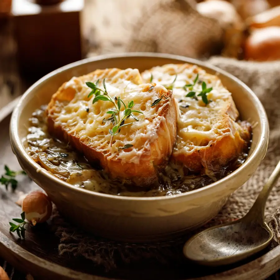 Sopa de Cebolla Francesa Auténtica