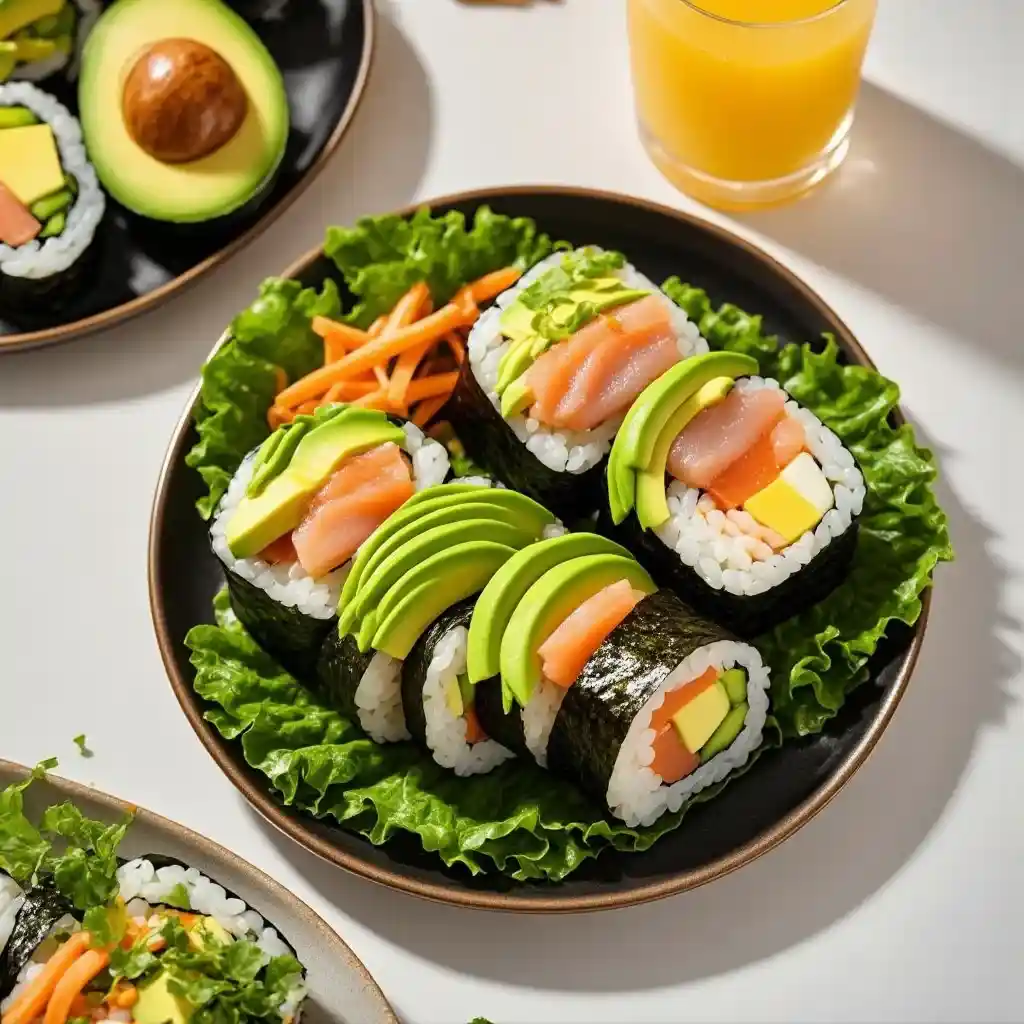 Sushi Maki de Aguacate y Atún - receta tradicional