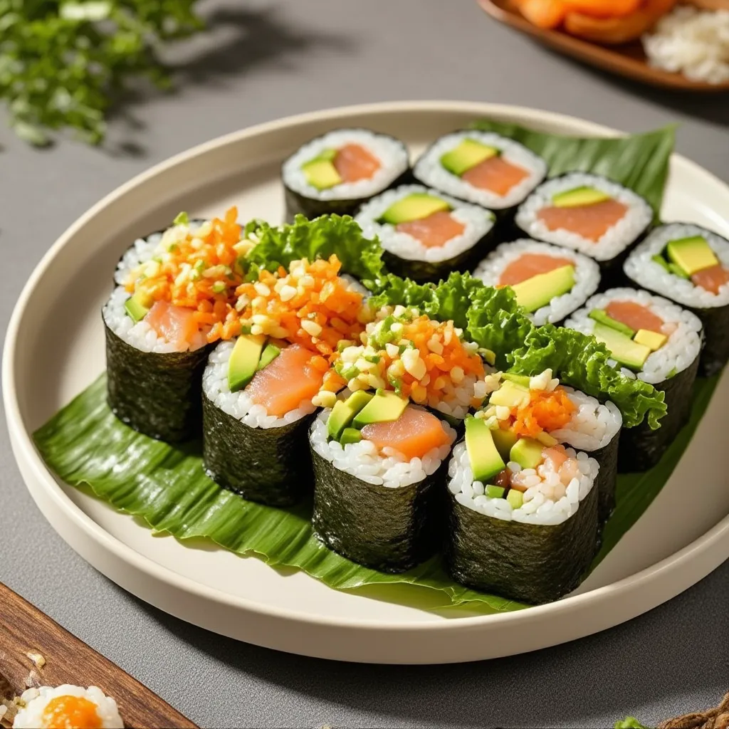 Sushi Rolls de Atún y Aguacate