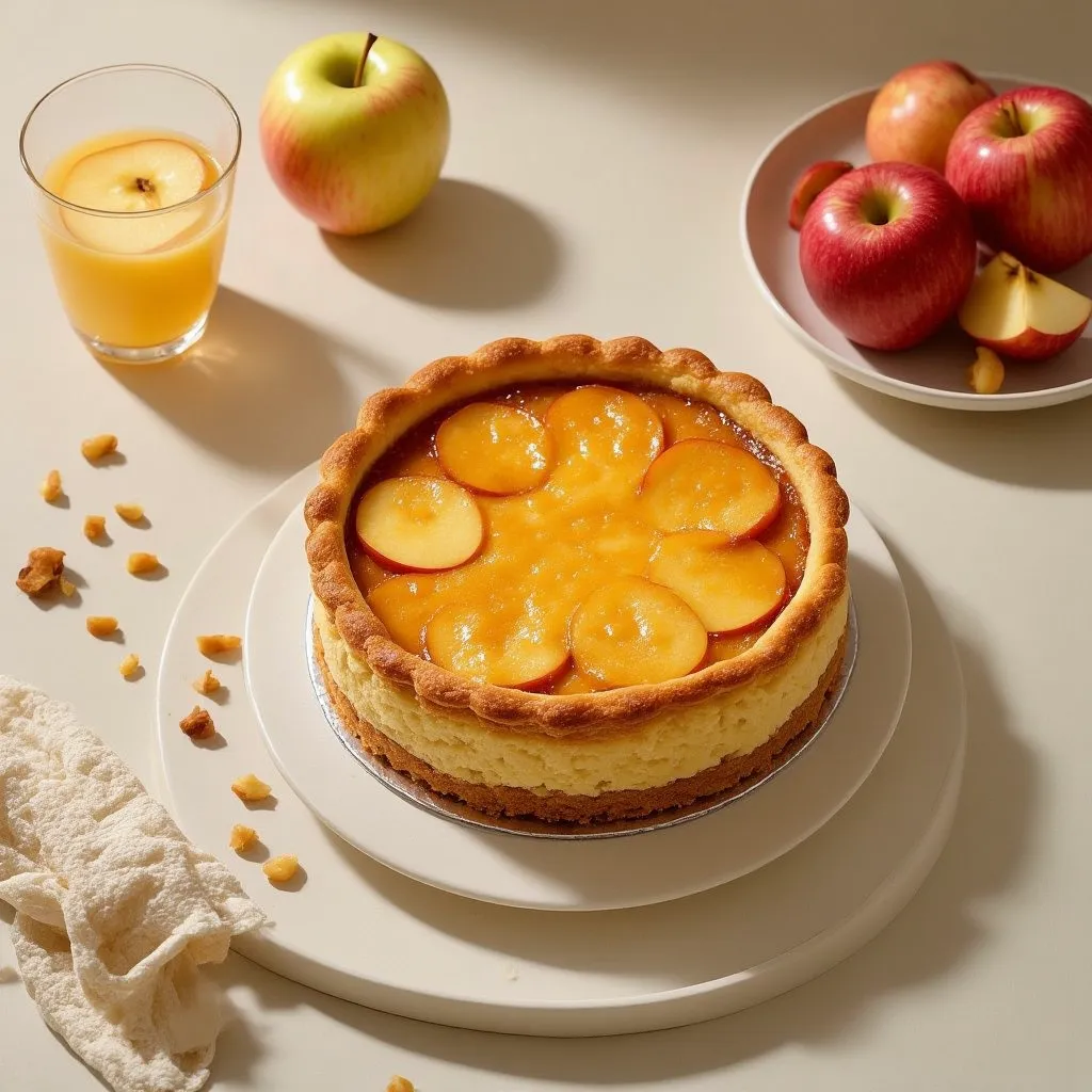 Tarta de Manzana y Queso de Cabra