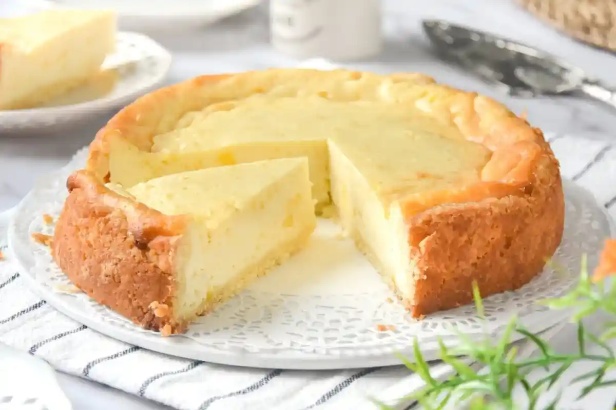 Tarta de queso al horno cremosa