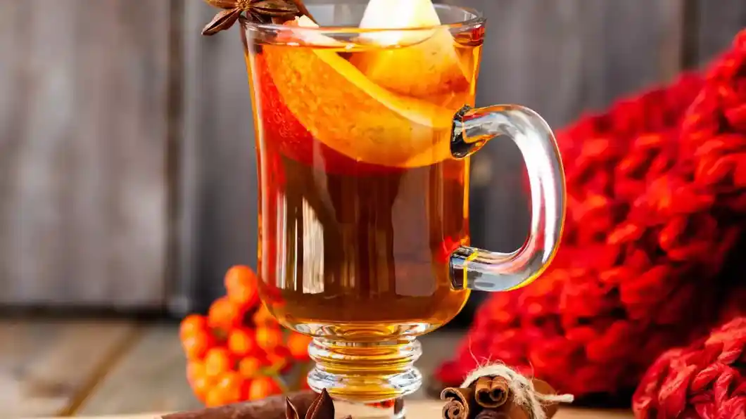 Té turco de manzana con canela aromática